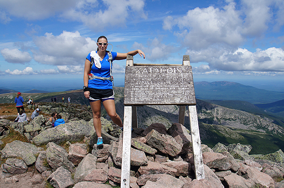 mount katahdin summit photo sign top end appalachian trail